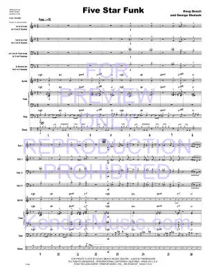 Five Star Funk - Beach/Shutack - Jazz Ensemble - Gr. Very Easy