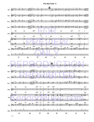 Five Star Funk - Beach/Shutack - Jazz Ensemble - Gr. Very Easy
