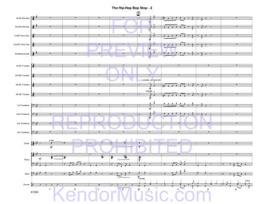 The Hip-Hop Bop Stop - Rowe - Jazz Ensemble - Gr. Medium