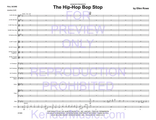 The Hip-Hop Bop Stop - Rowe - Jazz Ensemble - Gr. Medium
