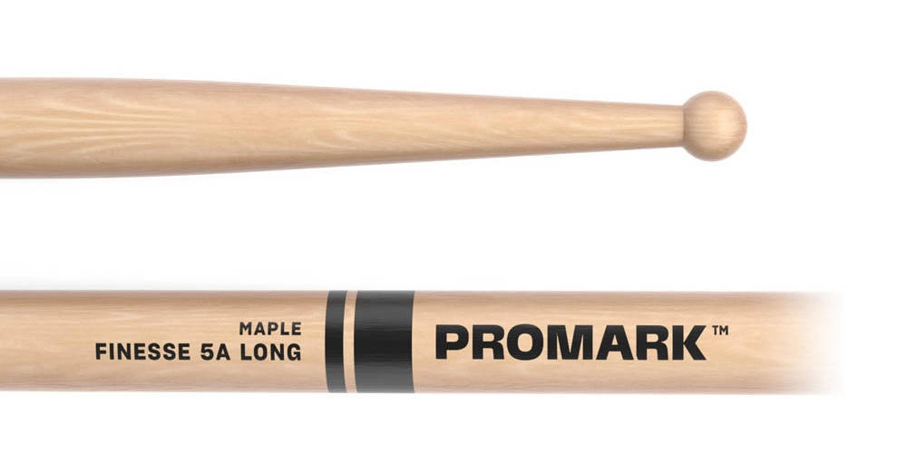 Rebound 5A Long Maple Drumsticks, Wood Tip