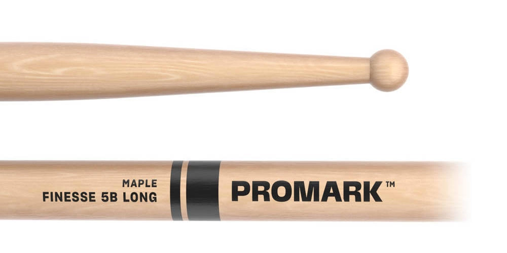 Rebound 5B Long Maple Drumsticks, Wood Tip