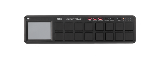 Korg - NanoPad2 Slim-Line USB Pad Controller - Black