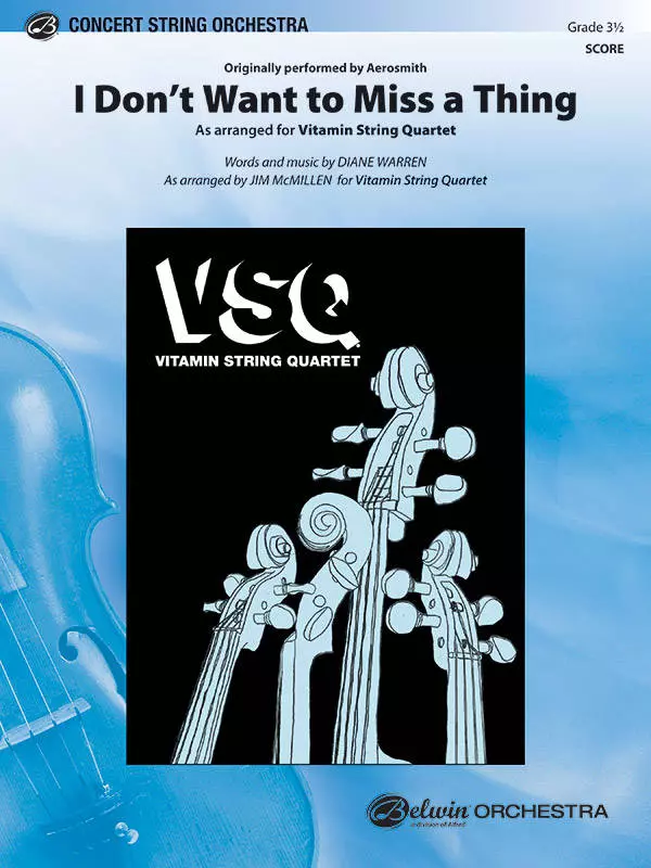 I Don\'t Want to Miss a Thing - Warren/McMillen - String Orchestra - Gr. 3.5
