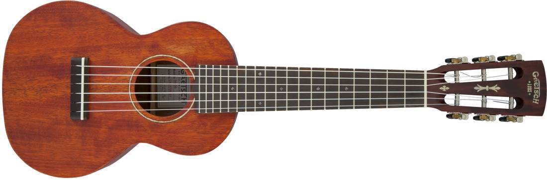 G9126 Guitar Ukulele with Gigbag, Ovangkol Fingerboard - Honey Mahogany Stain