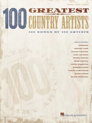 Hal Leonard - 100 Greatest Country Artists - Piano/Vocal/Guitar - Book