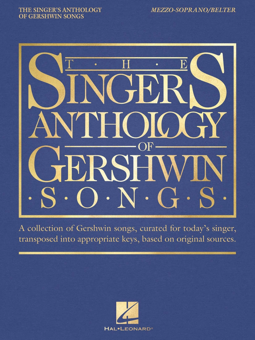 The Singer\'s Anthology of Gershwin Songs - Gershwin/Walters - Mezzo-Soprano, Belter/Piano - Book