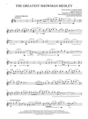 The Greatest Showman: Medley for Violin & Piano - Pasek/Paul/Stirling - Score/Part