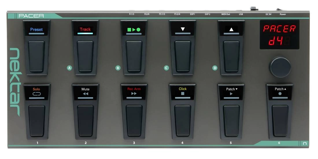 Pacer MIDI DAW Footswitch Controller