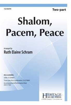 Heritage Music Press - Shalom, Pacem, Peace - Schram - 2pt