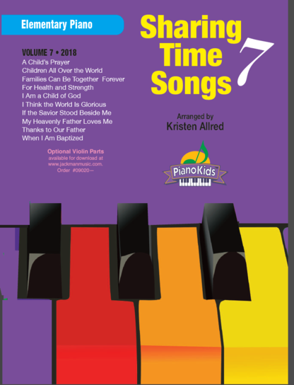 Sharing Time Songs Vol. 7 (2018) - Allred - Elementary Piano - Book