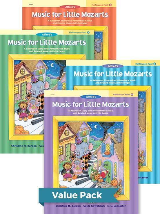 Music for Little Mozarts Halloween Fun! Books 1-4 (Value Pack) - Barden /Kowalchyk /Lancaster - Piano - Books