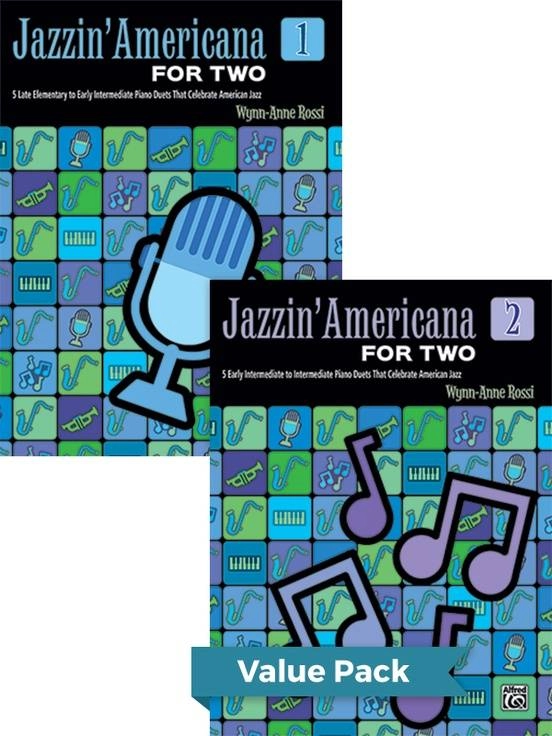 Jazzin\' Americana for Two, Books 1-2 (Value Pack)  - Rossi - Piano Duet (1 Piano, 4 Hands) - Books