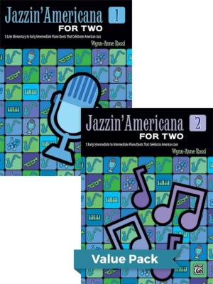 Alfred Publishing - Jazzin Americana for Two, Books 1-2 (Value Pack) - Rossi - Duo de pianos (1 piano, 4 mains) - Livres