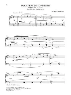 Leonard Bernstein, Selected Anniversaries for Piano: With Pedagogical Commentary and Video Piano Lessons - Mizrahi - Book/Video Online