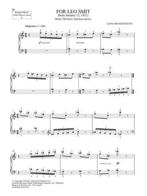 Leonard Bernstein, Selected Anniversaries for Piano: With Pedagogical Commentary and Video Piano Lessons - Mizrahi - Book/Video Online