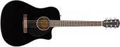 Fender - CD-60SCE Dreadnought, Walnut Fingerboard - Black