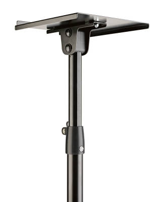 Steel Monitor Stand w/ Tilting Tray - Black