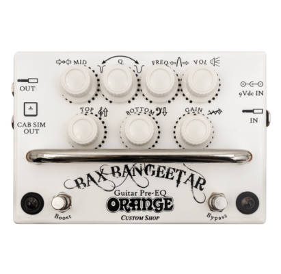 Orange Amplifiers - Bax Bangeetar Guitar Pre-EQ Pedal - White