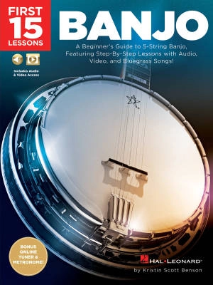 Hal Leonard - First 15 Lessons: Banjo - Benson - Book/Media Online