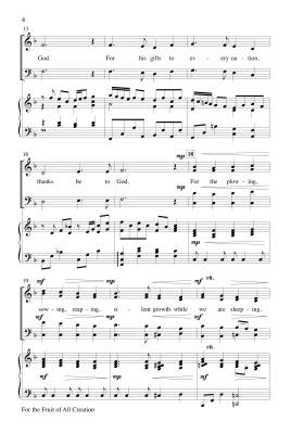 For the Fruit of All Creation - Green/Hayes - SATB