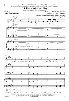 Lift Every Voice and Sing - Johnson/Courtney - SATB