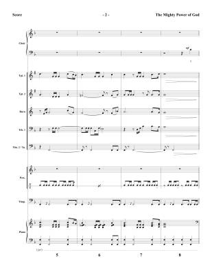 The Mighty Power of God - McDonald - Brass/Percussion Accompaniment - Score/Parts