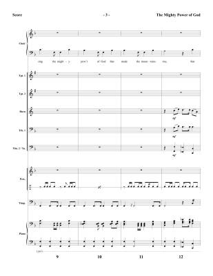 The Mighty Power of God - McDonald - Brass/Percussion Accompaniment - Score/Parts