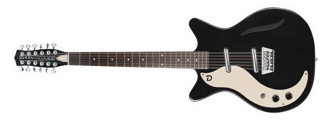 \'59 Vintage 12 String Electric Guitar, Left-Handed - Black