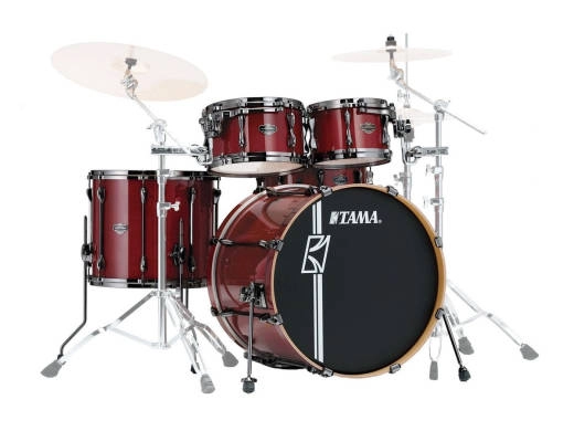 Superstar Hyper-Drive Maple 5-Piece Shell Pack (22,10,12,16,SD) - Classic Cherry Wine
