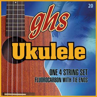GHS Strings - H-20 Fluorocarbon Ukulele Strings for Soprano/Concert