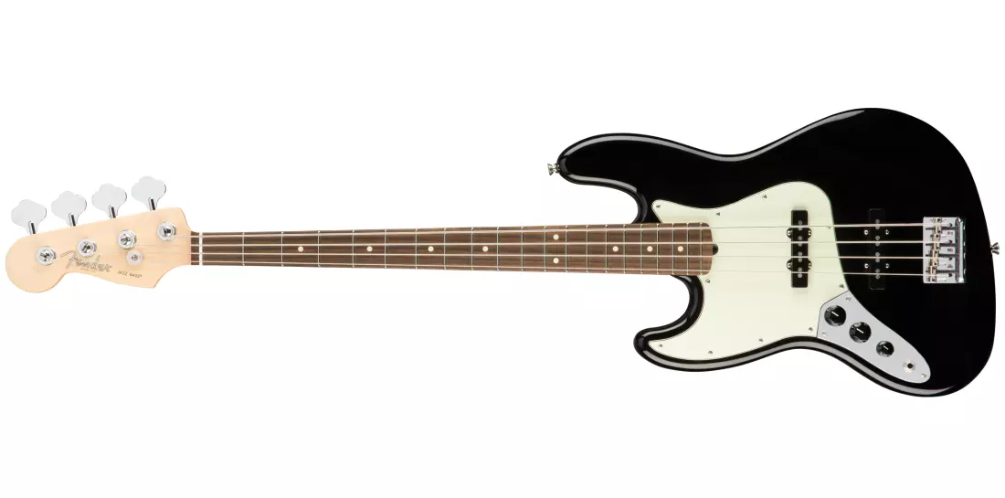American Professional Jazz Bass Left-handed Rosewood Fingerboard - Black