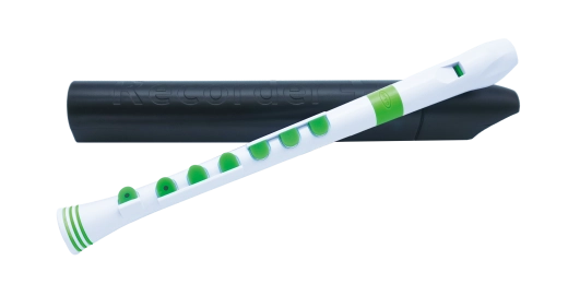 Recorder+ with Case - Baroque Fingering - White/Green
