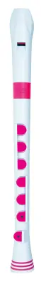 Recorder+ with Case - Baroque Fingering - White/Pink
