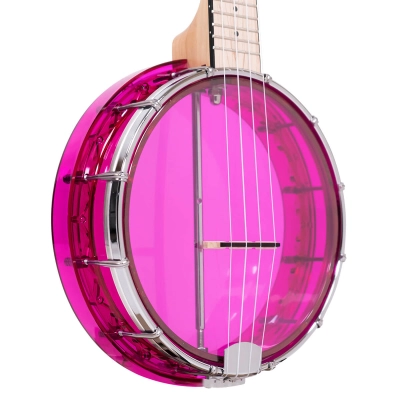 Little Gem See-Through Banjo-Ukulele - Amethyst