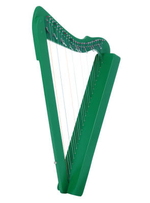 Flatsicle Harp, 26-String - Levers C/F/B - Green