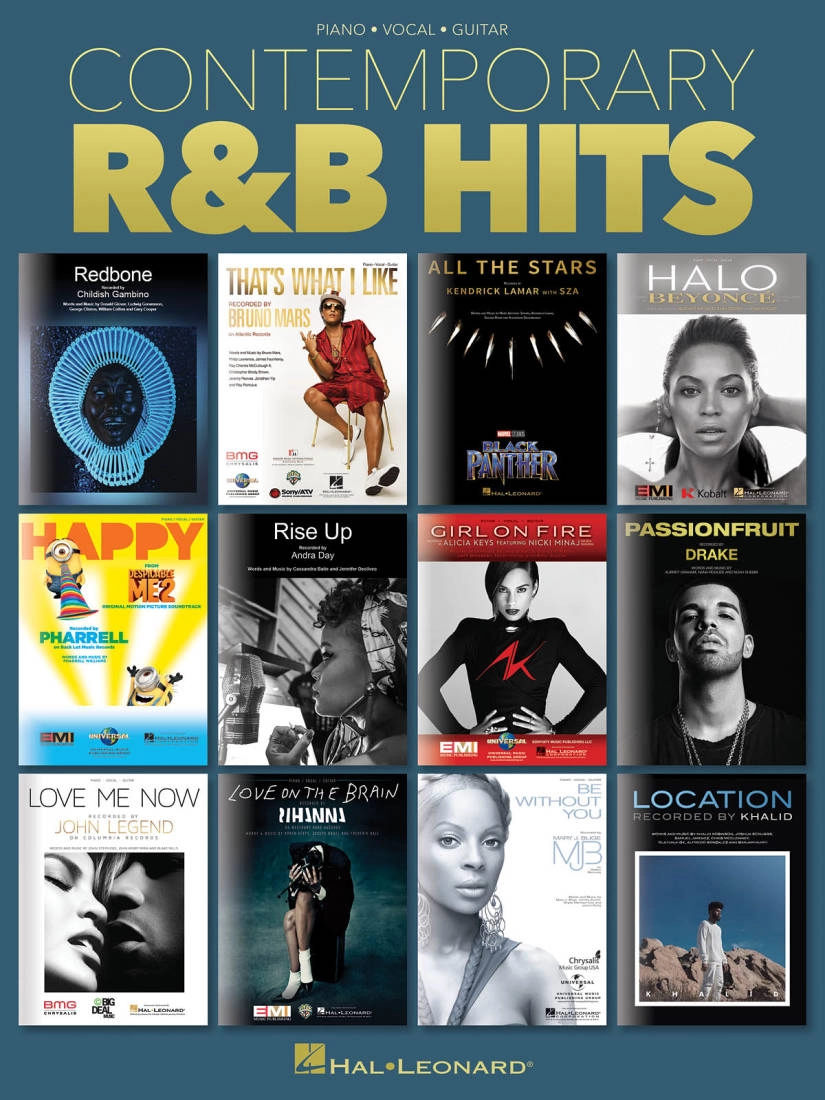 Contemporary R&B Hits - Piano/Vocal/Guitar - Book