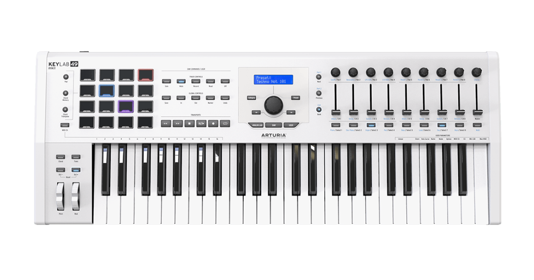 KeyLab MKII 49 Professional Keyboard Controller and Software - White