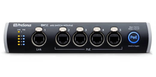 PreSonus - SW5E 5-Port AVB Switch w/ PoE