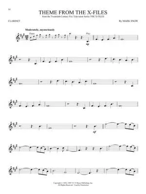 Movie and TV Music (Instrumental Play-Along) - Clarinet - Book/Audio Online