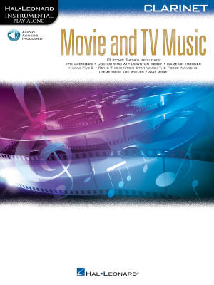 Hal Leonard - Movie and TV Music (Instrumental Play-Along) - Clarinet - Book/Audio Online