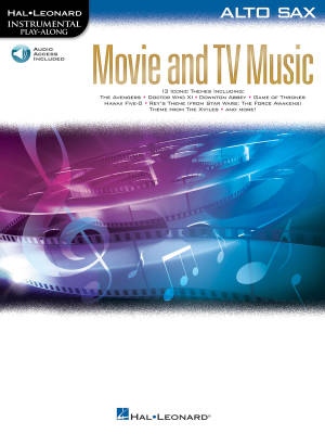 Movie and TV Music (Instrumental Play-Along) - Alto Sax - Book/Audio Online