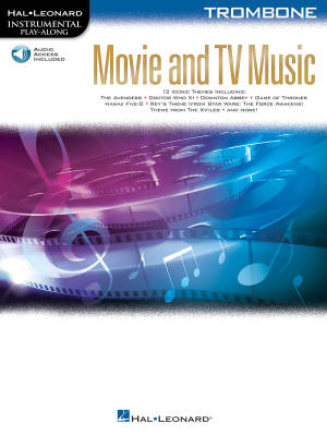 Hal Leonard - Movie and TV Music (Instrumental Play-Along) - Trombone - Book/Audio Online