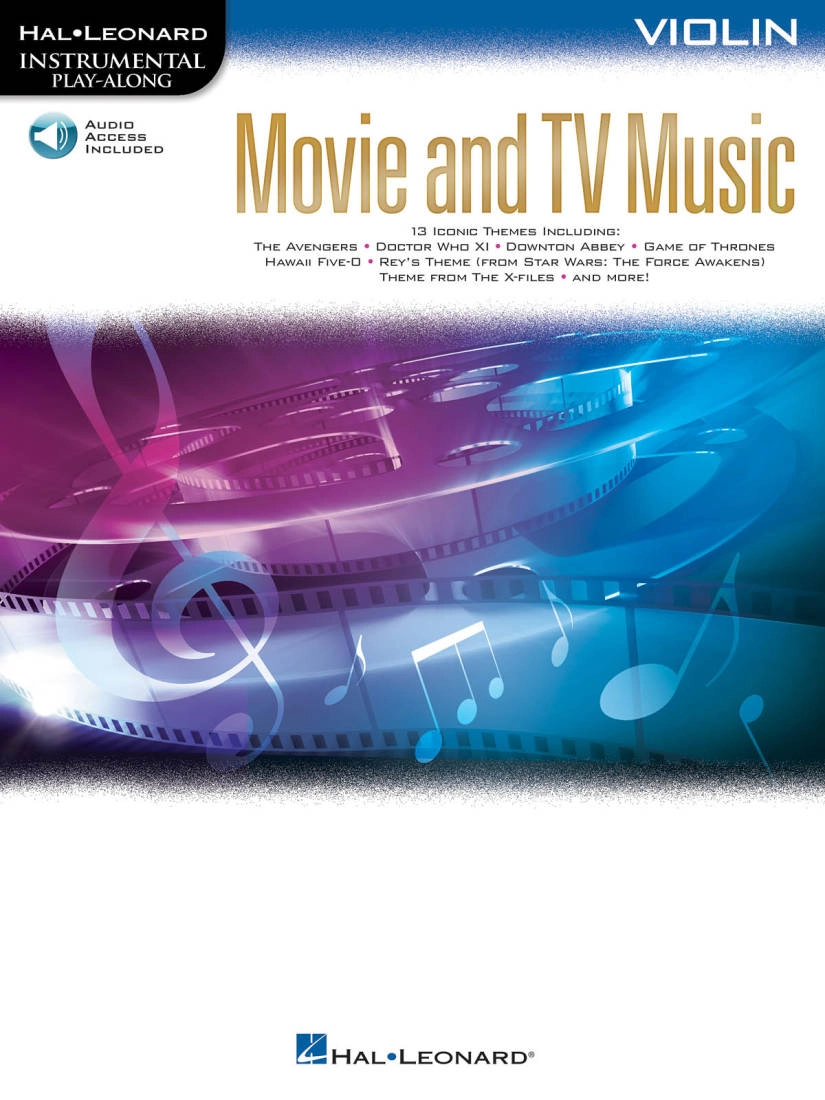 Movie and TV Music (Instrumental Play-Along) - Violin - Book/Audio Online