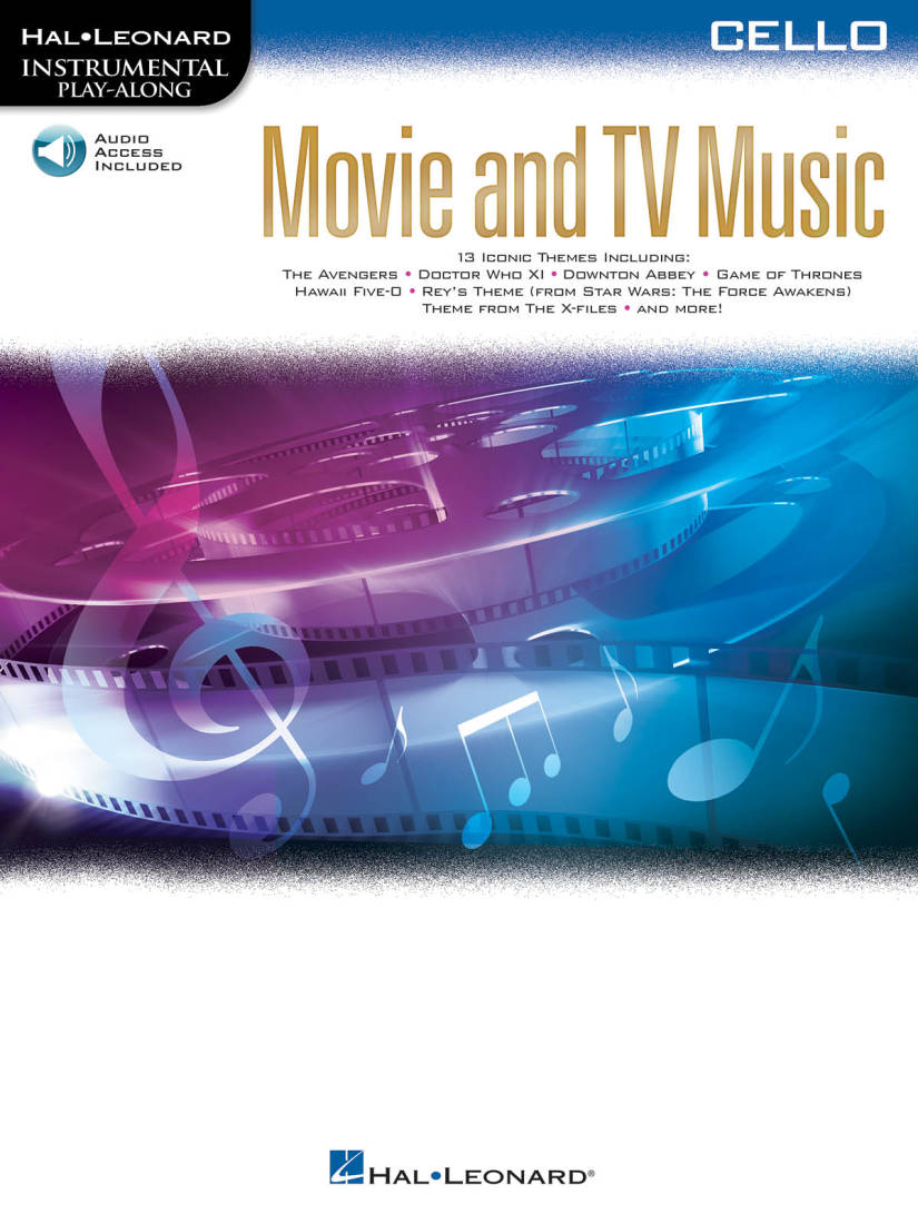 Movie and TV Music (Instrumental Play-Along) - Cello - Book/Audio Online