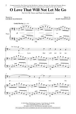 O Love That Will Not Let Me Go - Matheson/McDonald - SATB