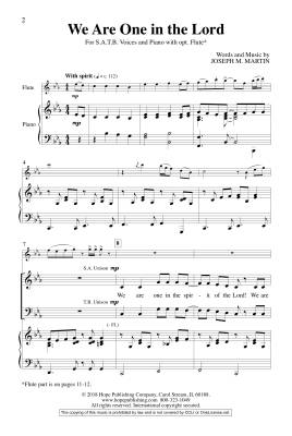 We Are One in the Lord - Martin - SATB