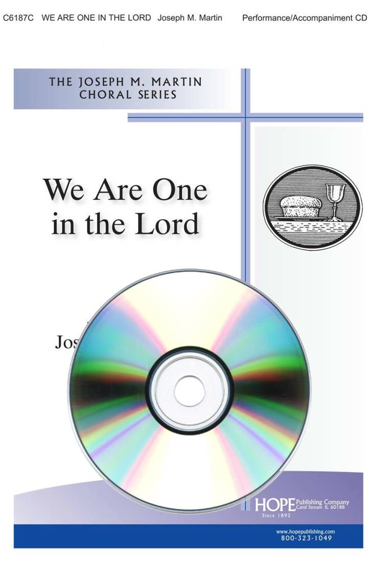 We Are One in the Lord - Martin - Performance/Accompaniment CD