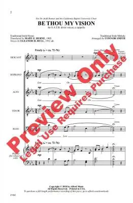 Be Thou My Vision - Irish/Smith - SATB