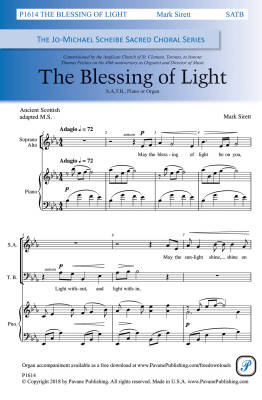 The Blessing of Light - Sirett - SATB